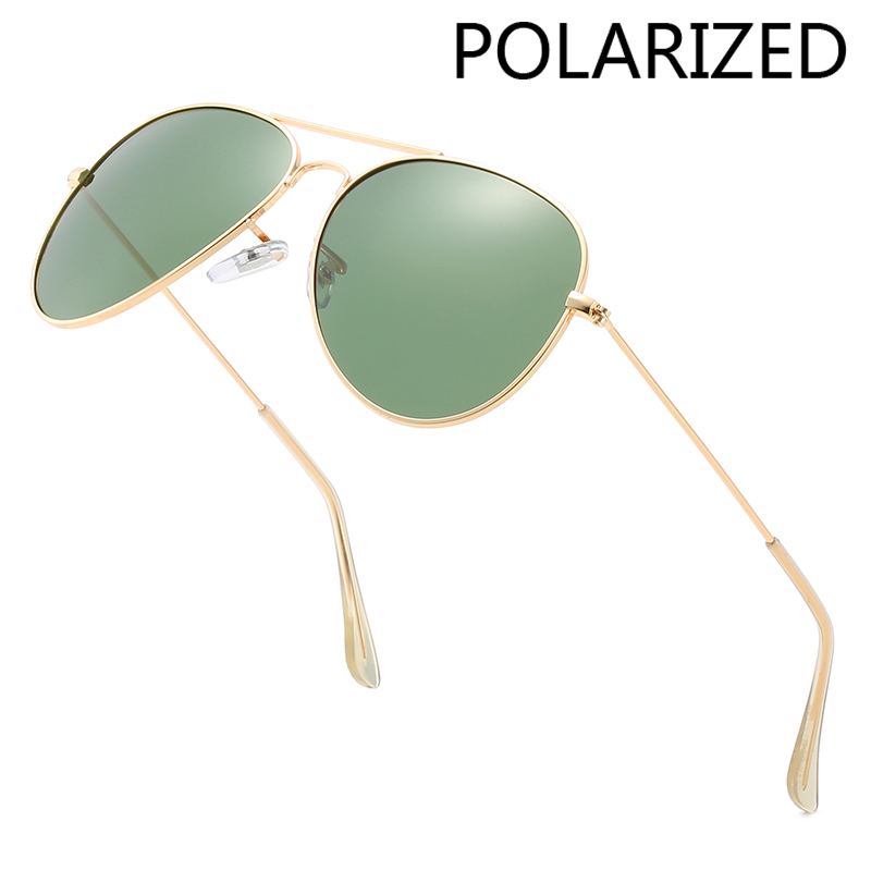 Sunglasses Aviator Polarized - 편광 금속 더블 거더 선글라스 여성