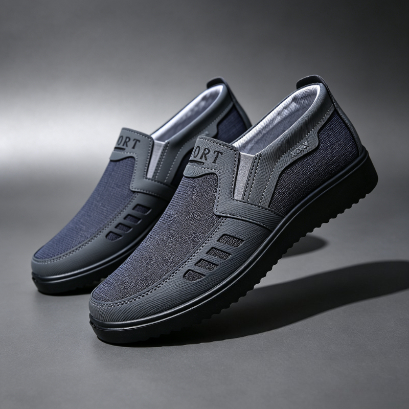 Espadrille Slip On - 남성용 슬립온 캔버스 로퍼 통기성 편안한