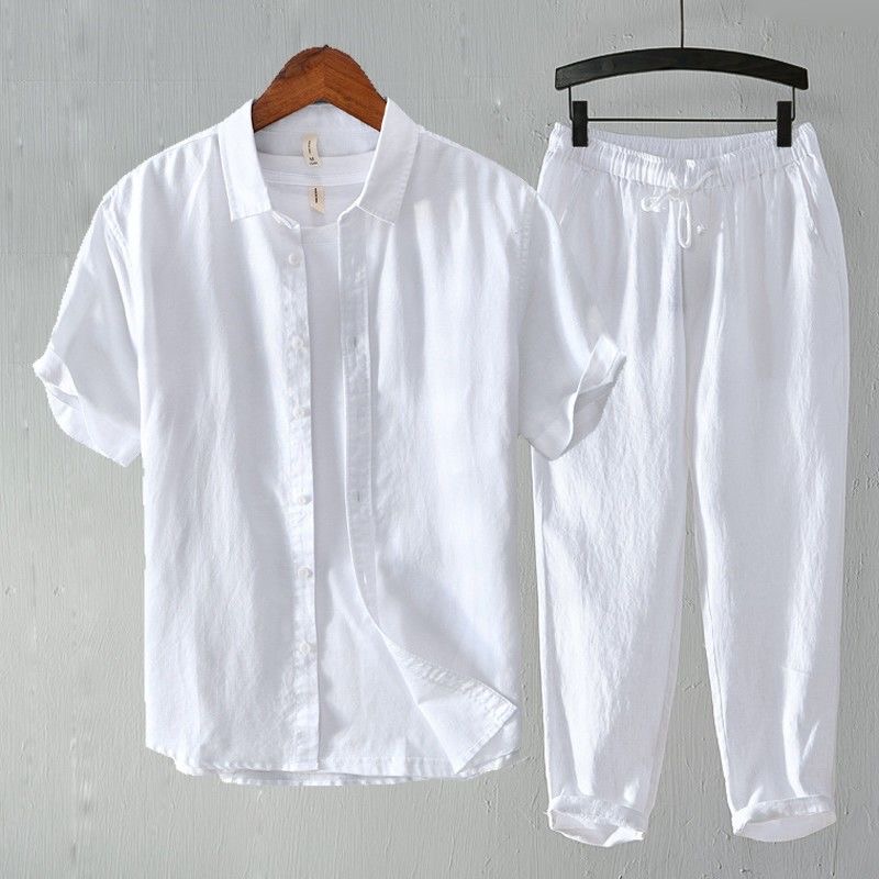 정말 초저가! 정말 좋은 거래야! 남성 코튼 린넨 반팔 - Linen Shirt Breathable 리뷰 및 가격